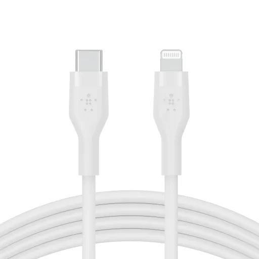 Belkin BOOST CHARGE Flex Silicone cable USB-C to Lightning - 2M - White - 2