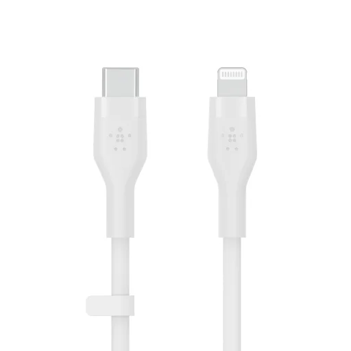 Belkin BOOST CHARGE Flex Silicone cable USB-C to Lightning - 2M - White - 1