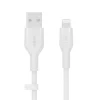 Belkin BOOST CHARGE Flex Silicone cable USB-A to Lightning - 3M - White thumbnail