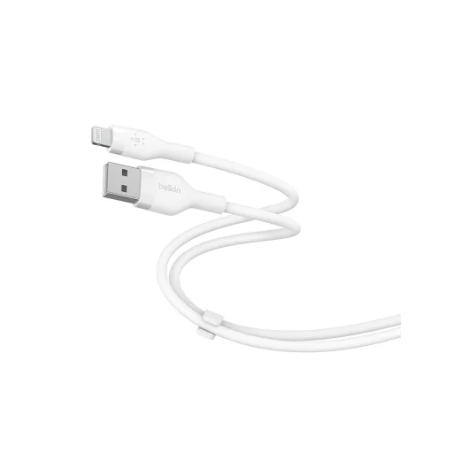 Belkin BOOST CHARGE Flex Silicone cable USB-A to Lightning - 3M - White - 2