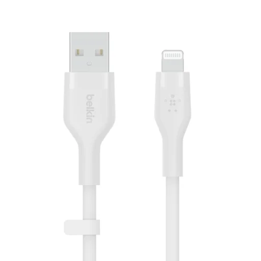 Belkin BOOST CHARGE Flex Silicone cable USB-A to Lightning - 3M - White - 3