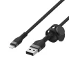 Belkin BOOST CHARGE PRO Flex USB-A to LTG, Braided Silicone Cable - 3M - Black thumbnail