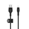 Belkin BOOST CHARGE PRO Flex USB-A to LTG, Braided Silicone Cable - 3M - Black thumbnail