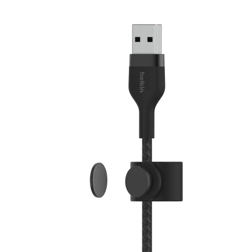 Belkin BOOST CHARGE PRO Flex USB-A to LTG, Braided Silicone Cable - 3M - Black - 2
