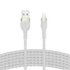 Belkin BOOST CHARGE PRO Flex USB-A to LTG, Braided Silicone Cable - 3M - White thumbnail