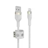 Belkin BOOST CHARGE PRO Flex USB-A to LTG, Braided Silicone Cable - 3M - White thumbnail