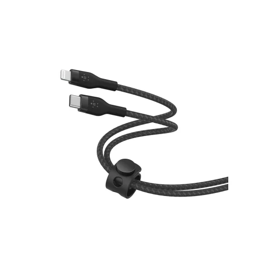 Belkin BOOST CHARGE PRO Flex USB-C to LTG, Braided Silicone Cable - 3M - Black - 4
