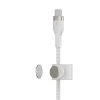 Belkin BOOST CHARGE PRO Flex USB-C to LTG, Braided Silicone Cable - 2M - White thumbnail