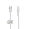 Belkin BOOST CHARGE PRO Flex USB-C to LTG, Braided Silicone Cable - 2M - White thumbnail
