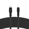 Belkin BOOST CHARGE PRO Flex USB-C to LTG, Braided Silicone Cable - 3M - Black thumbnail