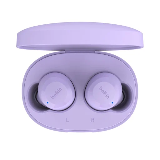 Belkin SOUNDFORM BoltTrue Wireless Earbuds - Lavendar - 3