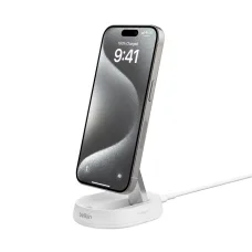 Belkin BOOSTCHARGE PRO Convertible Qi2 15w Magnetic Charging Stand, w/o PSU - fehér töltőállomás