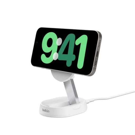 Belkin BOOSTCHARGE PRO Convertible Qi2 15w Magnetic Charging Stand, w/PSU - fehér töltőállomás - 7