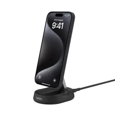 Belkin BOOSTCHARGE PRO Convertible Qi2 15w Magnetic Charging Stand, w/PSU - fekete töltőállomás