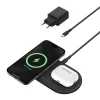 Belkin BOOSTCHARGE PRO 2in1 Qi2 15w Magnetic Charging Pad - fekete töltőállomás