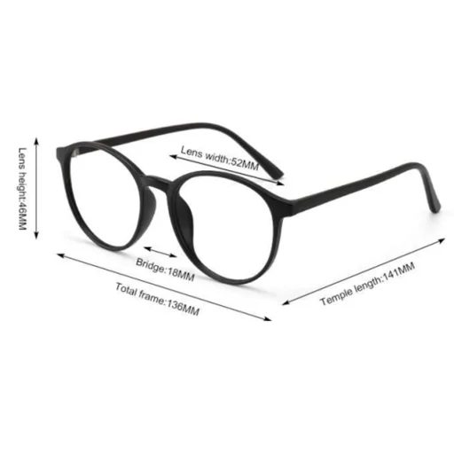 Anti-Blue Light Techsuit Szemüveg Reflex TR90 (F8551-C5) - Kerek - Rózsaszín - 7