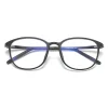 Anti-Blue Light Glasses Techsuit Reflex PC (F2822) - Kerek - Fényes Fekete thumbnail
