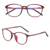 Anti-Blue Light Techsuit Szemüveg Reflex PC (F2822) - Kerek - Borvörös thumbnail