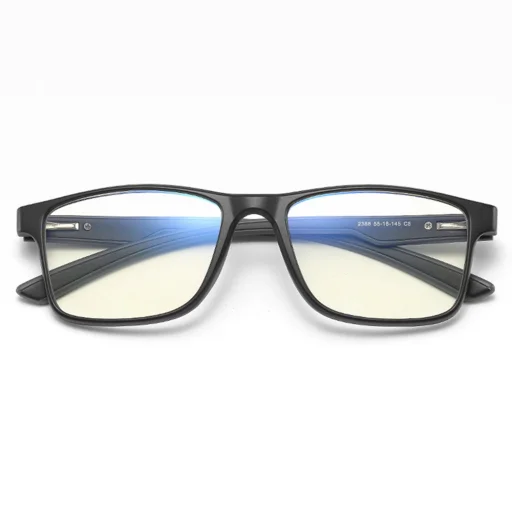 Anti-Blue Light Glasses Techsuit Reflex TR90 (F2388) - Téglalap alakú - Homokfekete / Szürke - 4
