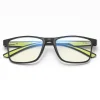 Anti-Blue Light Szemüveg Reflex TR90 (F2388) - Téglalap - Homokfekete / Zöld Techsuit thumbnail