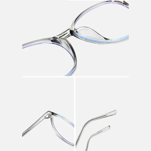 Anti-Blue Light Techsuit szemüveg Reflex TR90 (F8551-C3) - Kerek - Barna - 5