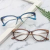 Anti-Blue Light Szemüveg Techsuit Reflex Metal (F5018-C8) - Cat Eye - Átlátszó Kék thumbnail