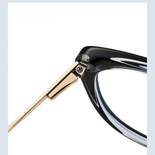 Anti-Blue Light Glasses Techsuit Reflex Metal (F5018-C7) - Cat Eye - Átlátszó Fekete - 5