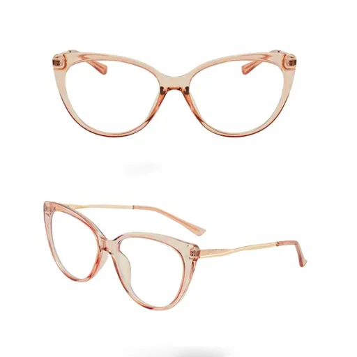 Anti-Blue Light Szemüveg Techsuit Reflex Metal (F5018-C6) - Macskaszem - Barna. - 3