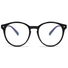 Anti-Blue Light Szemüveg Techsuit Reflex PC (PC28003-C1) - Kerek - Fekete