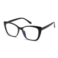 Anti-Blue Light Glasses Reflex PC (PC28016-C1) Techsuit - Cat Eye - Fekete