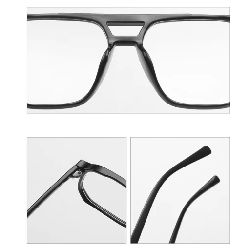 Anti-Blue Light Szemüveg Techsuit Reflex PC (PC28014-C1) - Négyzet alakú - Fekete - 7