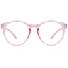 Techsuit - Anti-Blue Light Szemüveg Reflex PC (PC28003-C5) - Kerek - Rózsaszín