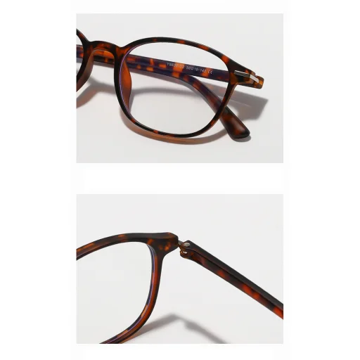 Anti-Blue Light Szemüveg Techsuit Reflex PC (6635) - Unisex, Kerek, TR90 keret, AC lencse - Világos barna - 4