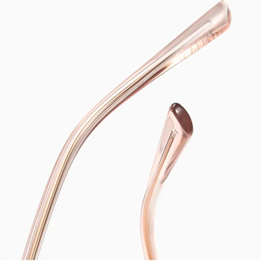 Női Anti-Blue Light Szemüveg Techsuit Reflex PC (82290), Macskaszem, TR90 & Fém Keret, AC Lencse - Arany/Rózsaszín - 4