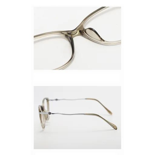 Női Anti-Blue Light Szemüveg, Kerek, TR90&Fém keret, AC lencse - Arany/Fekete Techsuit Reflex PC (86162) - 3