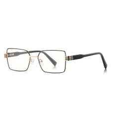 Reflex PC (3160) Női Anti-Blue Light Glasses Techsuit - Téglalap, Fém Keret, AC Lencse - Fekete