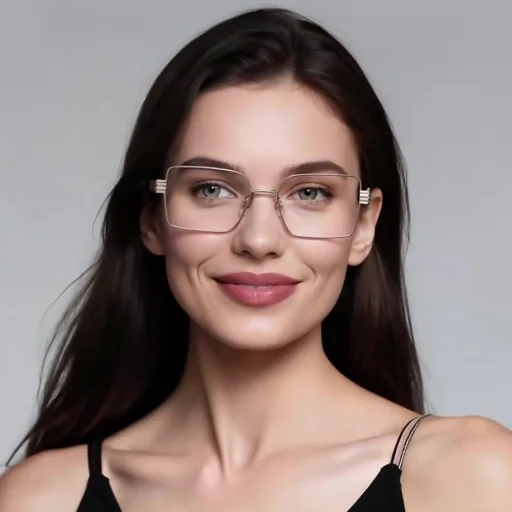 Reflex PC (3160) Női Anti-Blue Light Glasses Techsuit - Téglalap, Fém Keret, AC Lencse - Fekete - 4