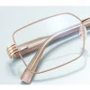 Anti-Blue Light Szemüveg Nők számára Rectangle Metal Keret AC Lencse - Rose Gold Techsuit (3160) thumbnail