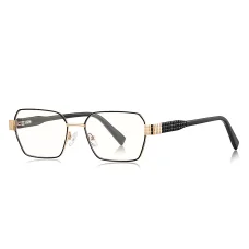 Női Anti-Blue Light Glasses Techsuit - Reflex PC (3161), Rektanguláris, Fém Keret, AC Lencse - Fekete