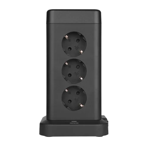 Huslog függőleges hálózati elosztó USB-A, USB-C porttal - 2