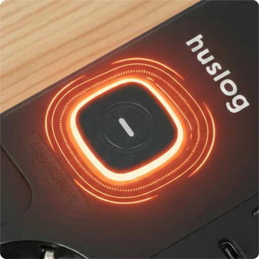 Huslog hálózati elosztó 5 kapcsolóval USB-A, USB-C porttal - 7