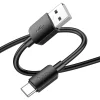 USB-A to USB-C kábel Hoco X96, 27W, 0.25m, Fekete thumbnail