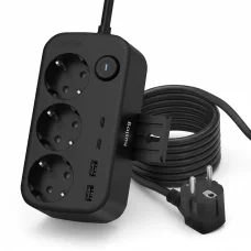 Huslog HUS1056 Hálózati elosztó telefontartóval USB-A, USB-C porttal