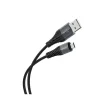 USB-A - microUSB Kábel Hoco X38 Cool, 18W, 2A, 1m, Fekete thumbnail