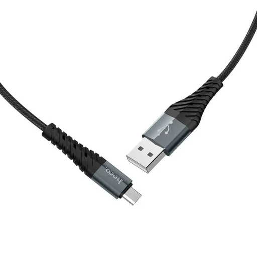 USB-A - microUSB Kábel Hoco X38 Cool, 18W, 2A, 1m, Fekete - 1