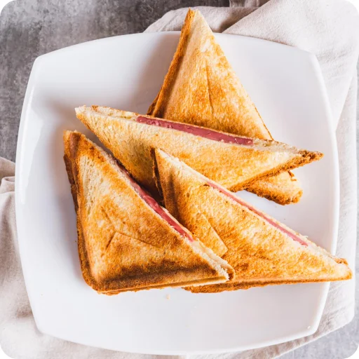 Huslog 4 szeletes melegszendvics sütő 1800W - 10