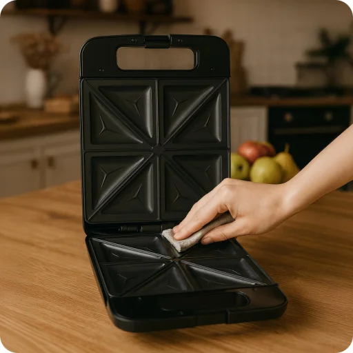 Huslog 4 szeletes melegszendvics sütő 1800W - 8