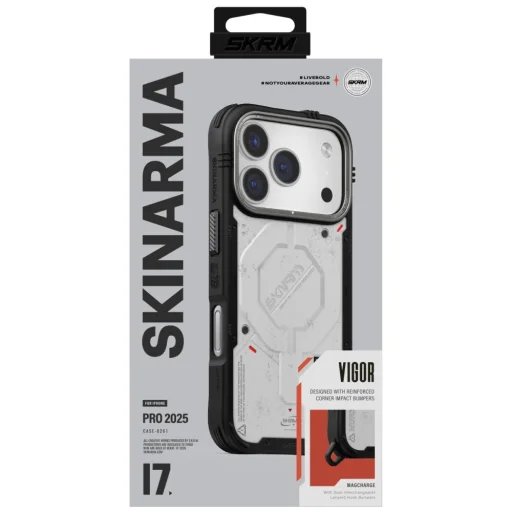 iPhone 17 Pro Skinarma Vigor MagSafe tok világosszürke - 2