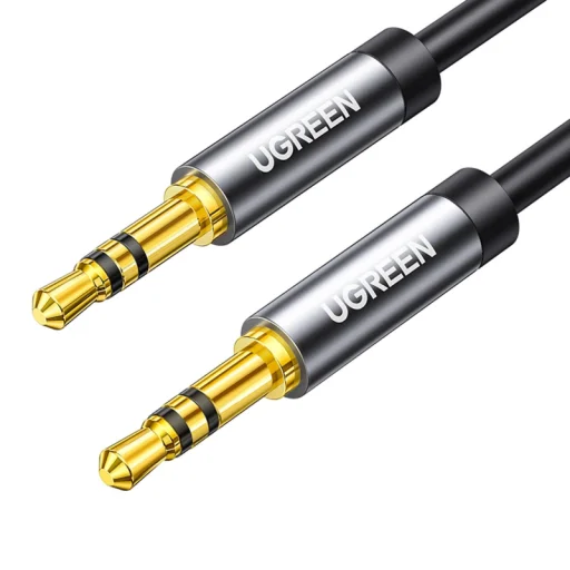 3.5mm-ről 3.5mm-re Audio Kábel Ugreen AV119, 2m, Fekete - 1