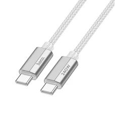 USB-C to USB-C kábel Hoco U134, 240W, 1.8m, Szürke